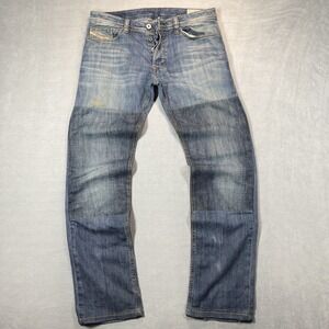 Diesel‎ Safado Straight Leg Jeans Men 31x32 Loose Lightweight Restored Patchwork